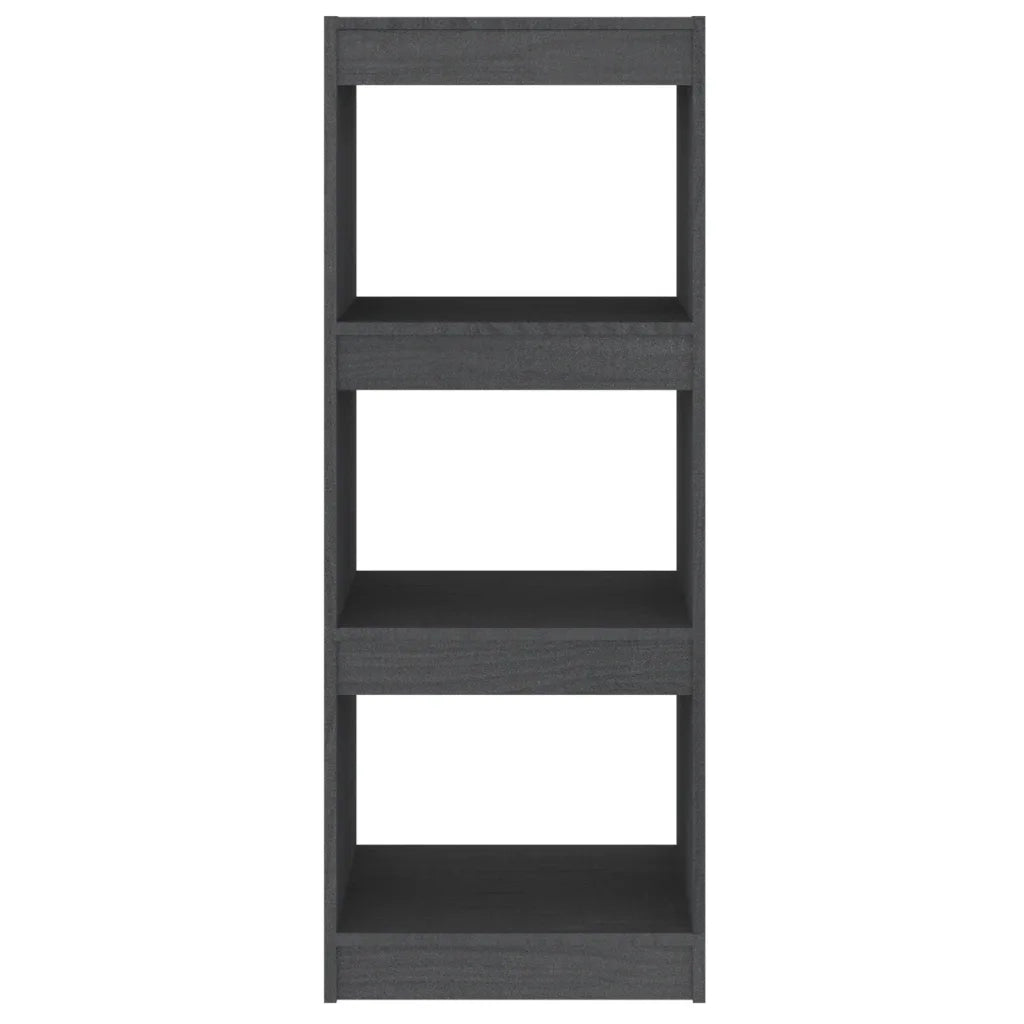 Libreria/Divisorio Grigio 40x30x103,5 cm Legno Massello di Pino