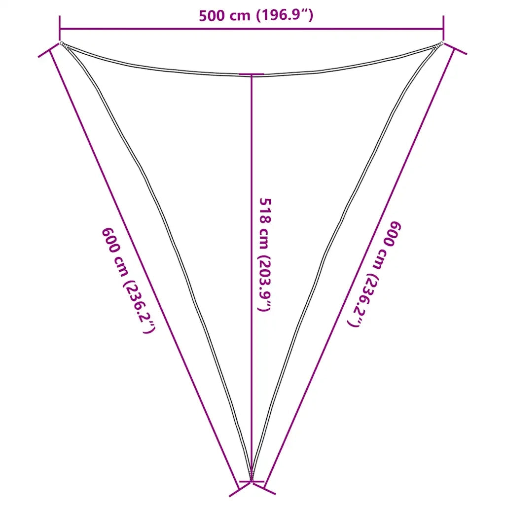 Vela Parasole 160 g/m² Grigio Talpa 5x6x6 m in HDPE 311428