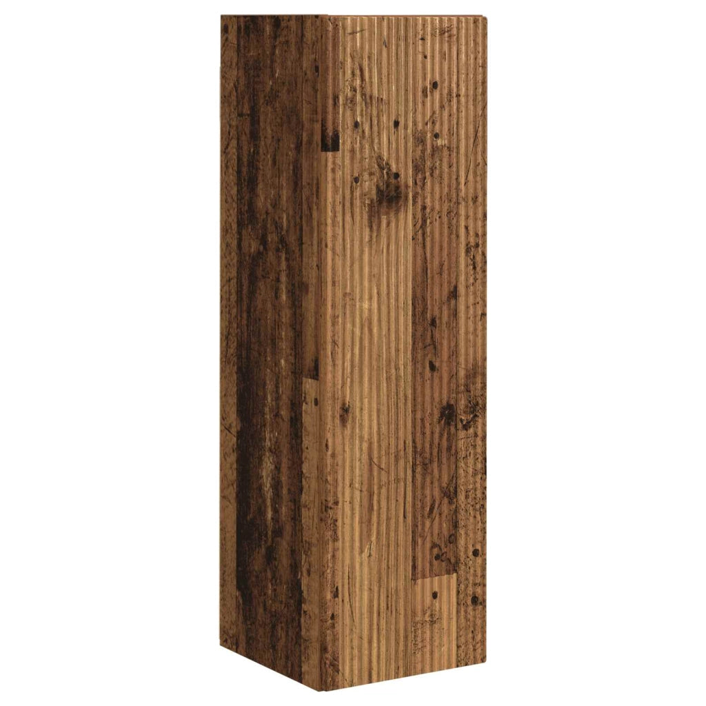 Mobile TV modulare da parete dal design moderno e pratico contenitore 31 x 29,5 x 100 cm realizzato in legno di recupero 02_0056215
