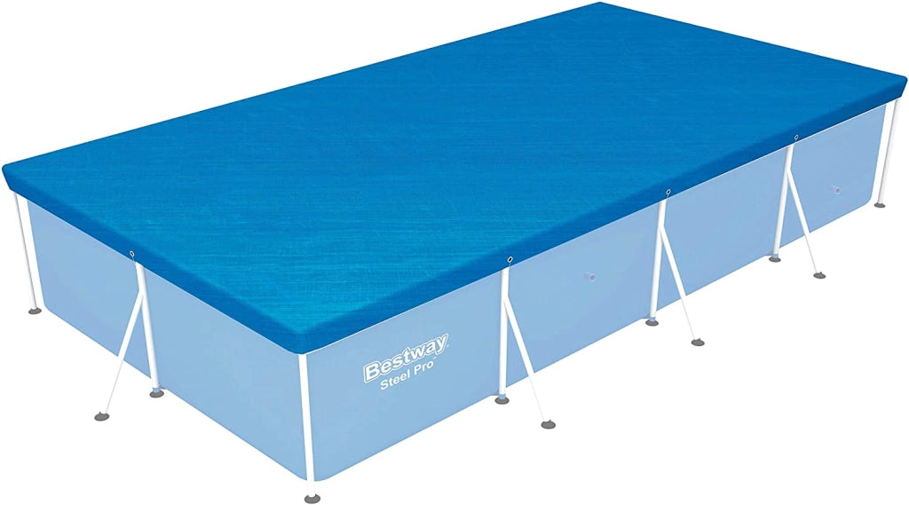 Bestway 58107 telo copertura per piscine rettangolari fuori terra, dimensioni 259x170 cm