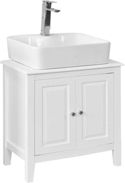 Base armadietto a due ante, Armadietto sotto lavabo, bianco