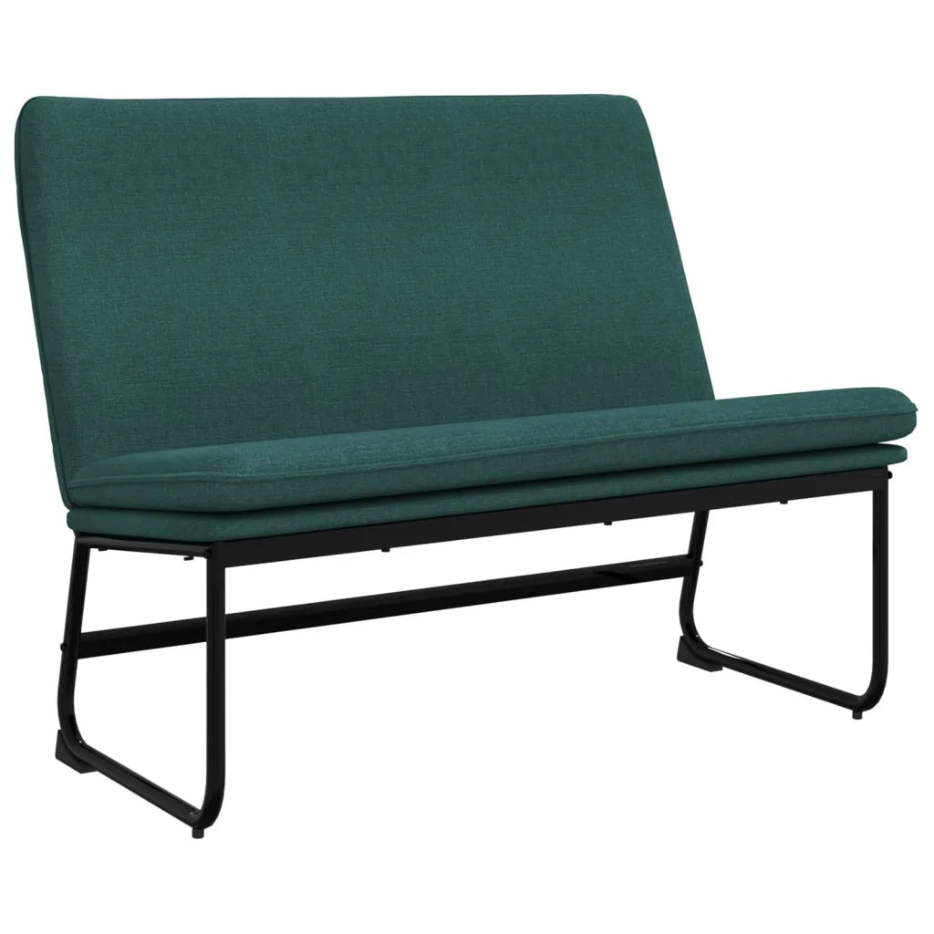 vidaXL Panca Verde Scuro 100x75x76 cm in Tessuto
