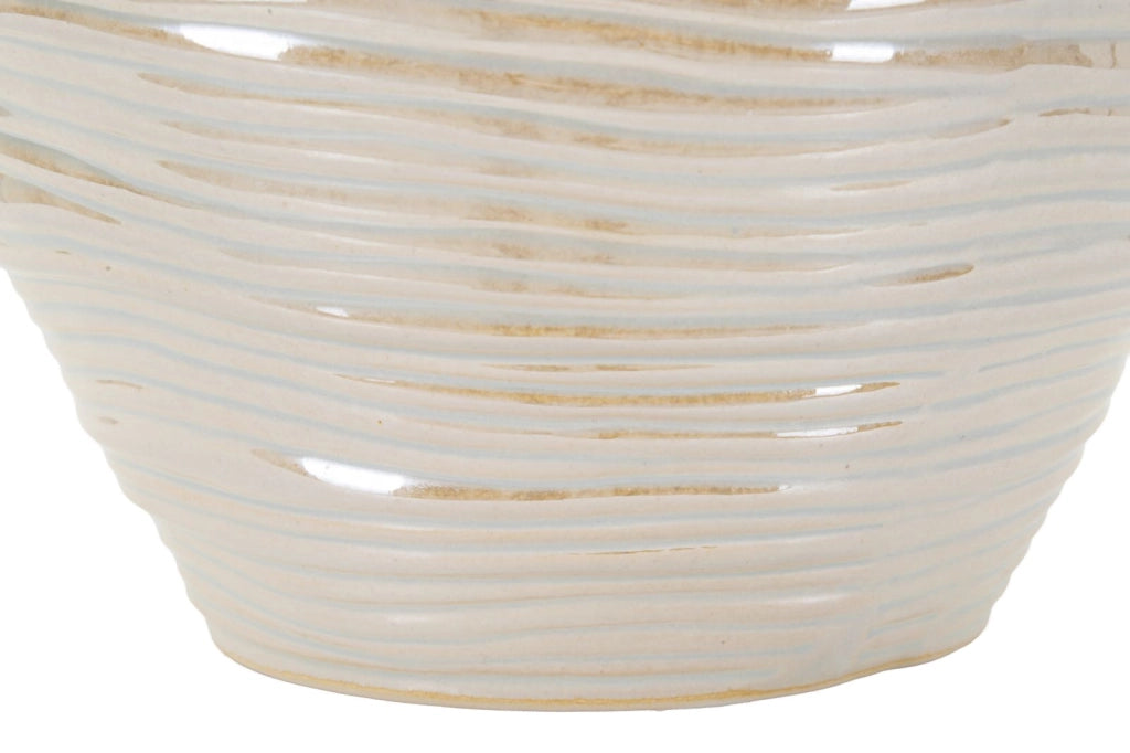 Vaso Perly Round Ø27x24 cm in Ceramica Perla