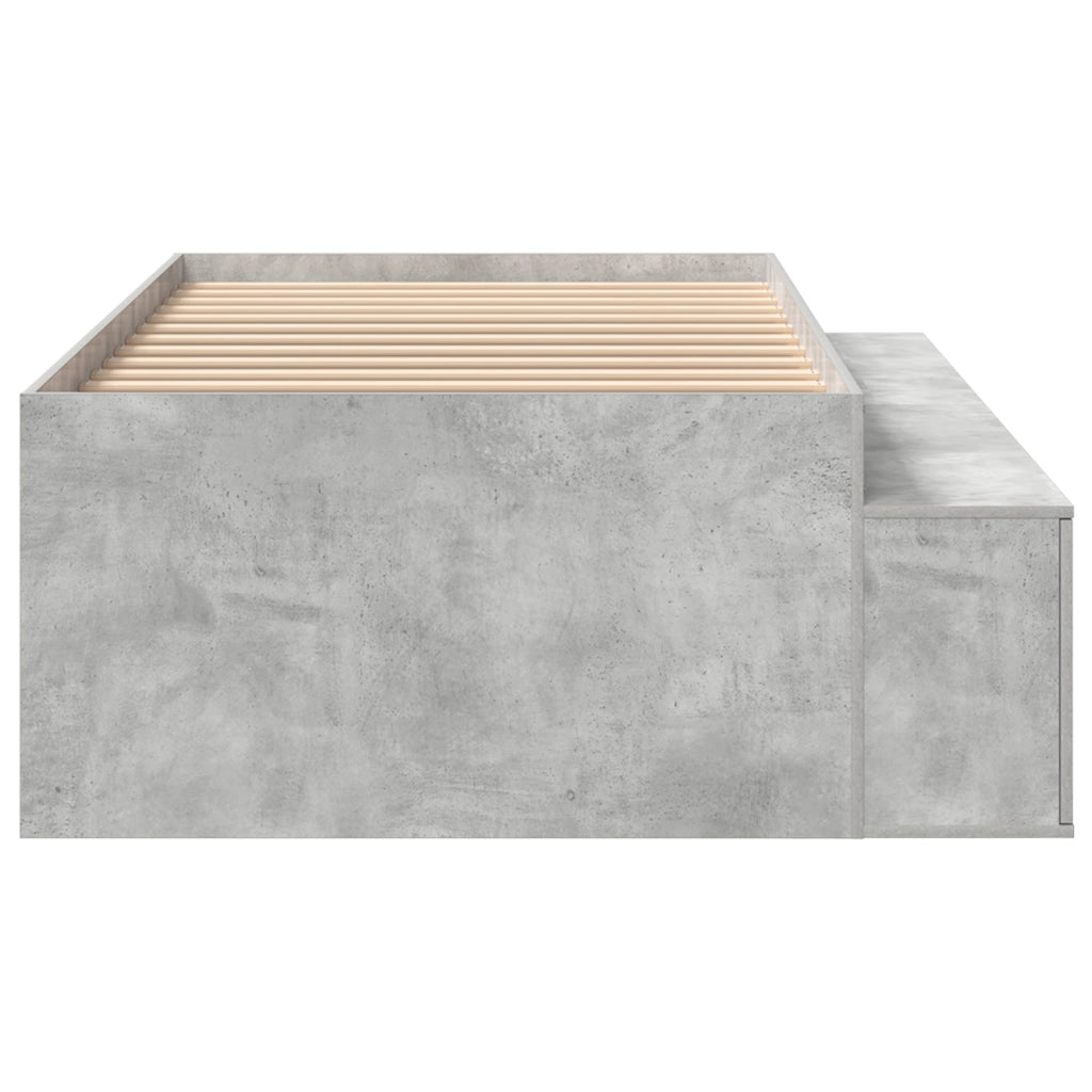 Struttura Letto Grigio Cemento 80x200 cm