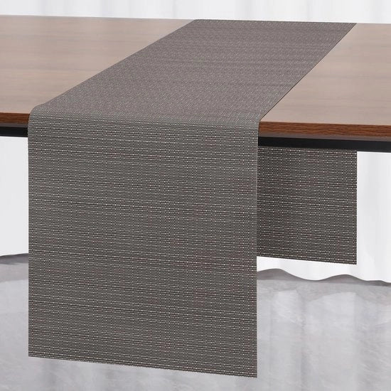 Operatore di Tavolo Moderno in PVC Termoisolante - 30 x 183 cm (Grigio)