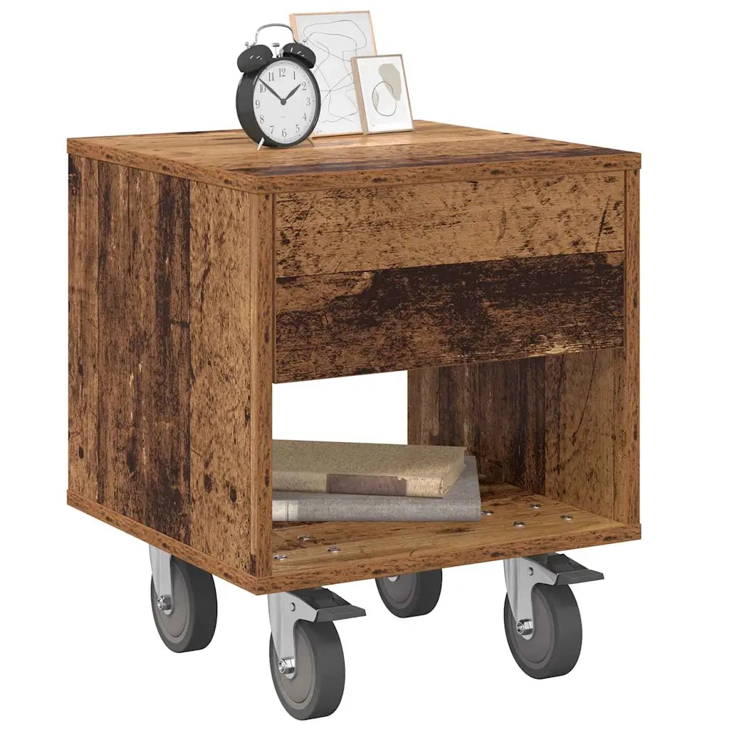 Comodino 2 pcs Legno vecchio 40,5 x 40 x 48 cm