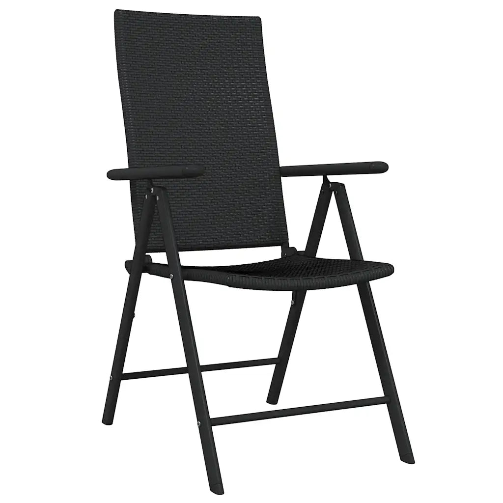 Set Mobili da Pranzo per Giardino 7 pz Nero cod mxl 40927