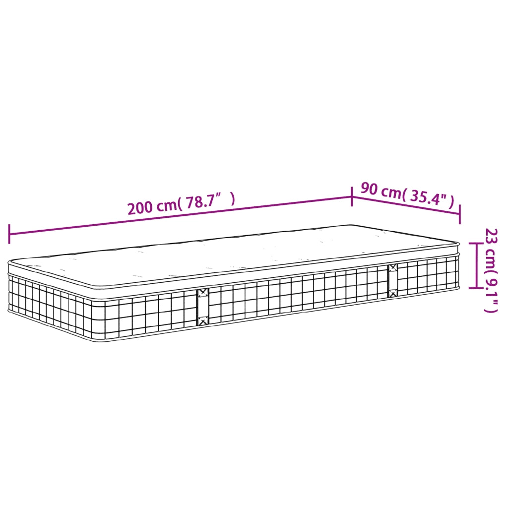 Materasso a Molle-Materasso per letto Bonnel Medio 90x200 cm 950393