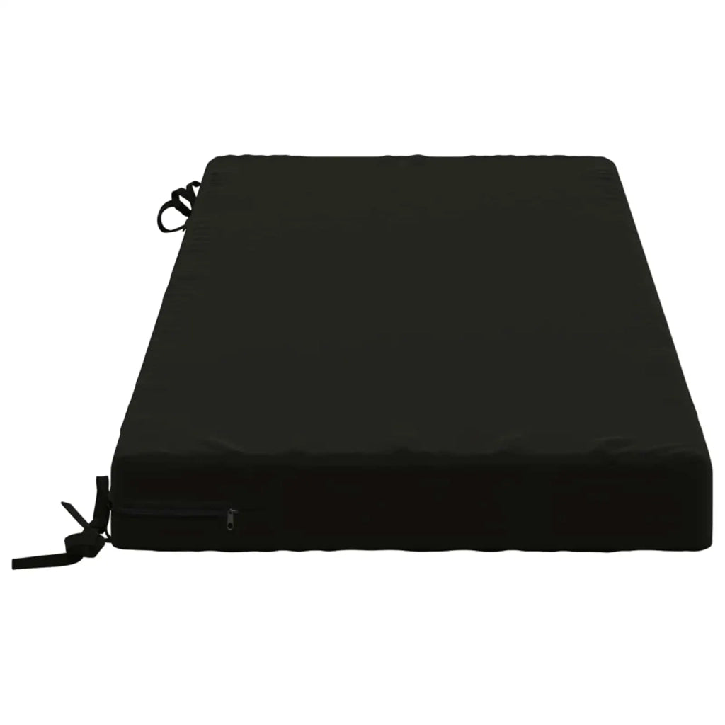 Cuscini per Panchina a 2 Pezzi SOEST 2 pz 100% Poliestere Nero 950213