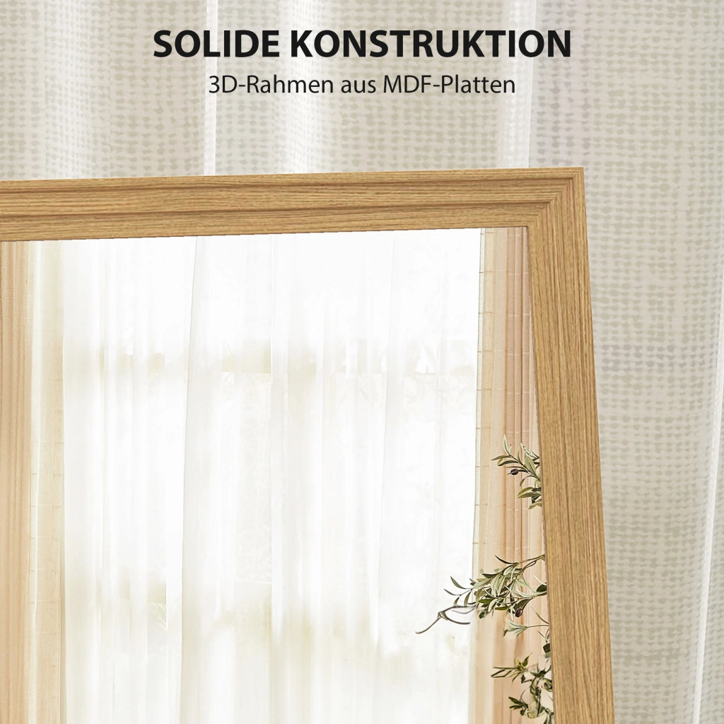 Specchio intero con piedistallo ¨C zephmum ¨C Naturale 40x150 cm