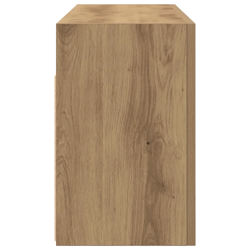 Mobiletto da Bagno Rovere Artigianale 80x25x40 cm in Truciolato