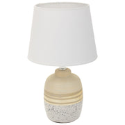 Lampada da tavolo in ceramica dorata 12x12x23h