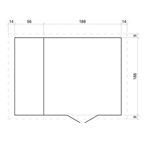 Casetta da Giardino in Legno con Legnaia -  3,53 m2 + 0,97 m2 - TIMBELA M386F