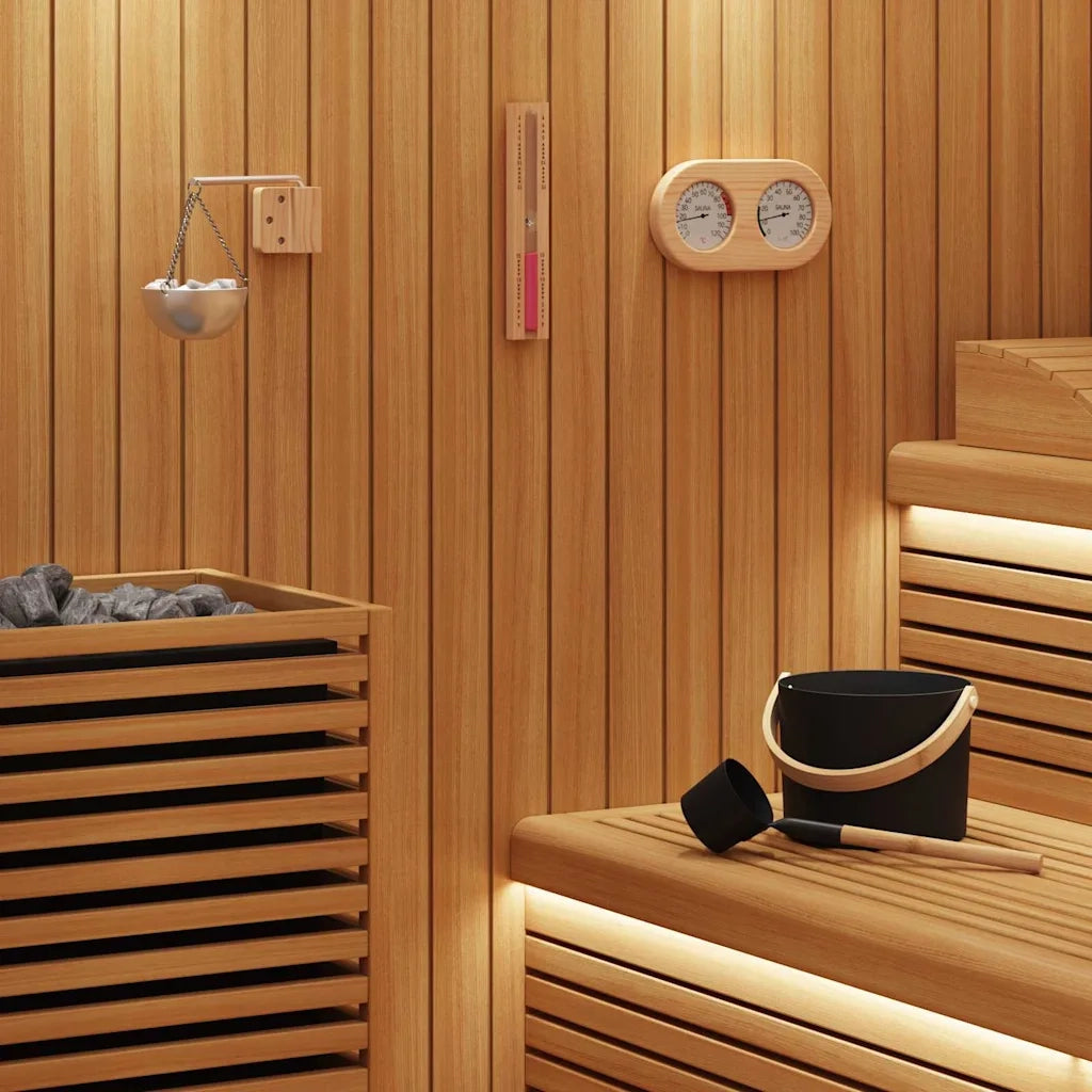 Set di Accessori per Sauna 5 pcs Nero 42023428
