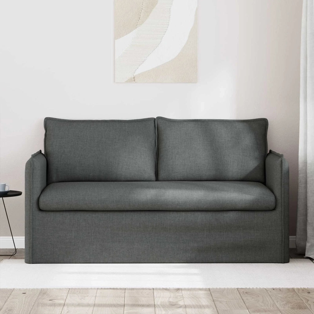 Divano Grigio scuro 156 x 82 x 85 cm Tessuto