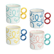 1 Pezzo Tazza Tazzone Latte Mug Iris Holiday 400 cc 4 Colori