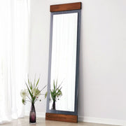 Lanzada, Specchio Forma Rettangolare, 50x170h cm Marrone Noce