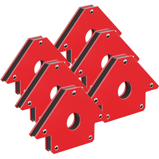 6x Magnete per saldatura con forza di tenuta di 11/20/32 kg, dimensioni compatte, Angolo di saldatura a 45°, 90° e 135°, tiene uniti i pezzi da saldare