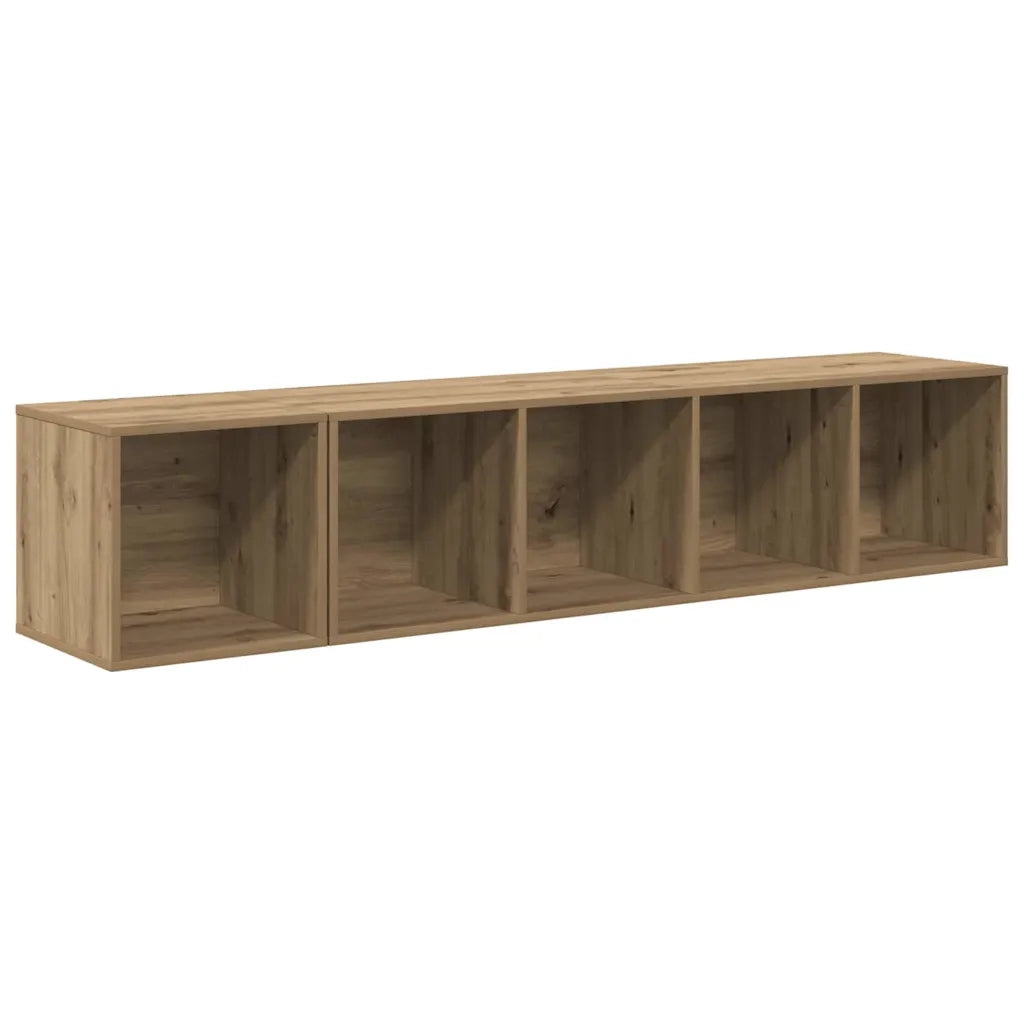 vidaXL Set di mobili TV 2 pcs rovere artigianale 37 x 37 x 142.5 cm