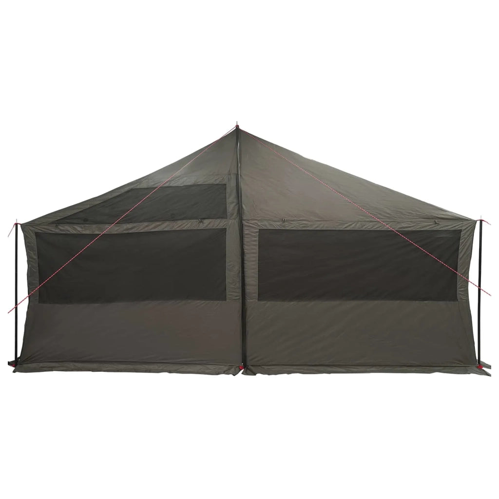 Tenda Familiare con tetto Marrone grigio 600 x 400 x 268 cm 42029015
