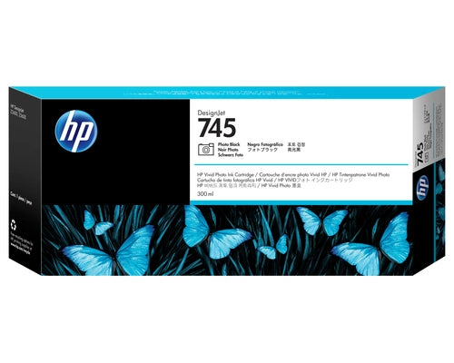 HP Cartuccia Inchiostro Nero Fotografico DesignJet 745, 300 ml