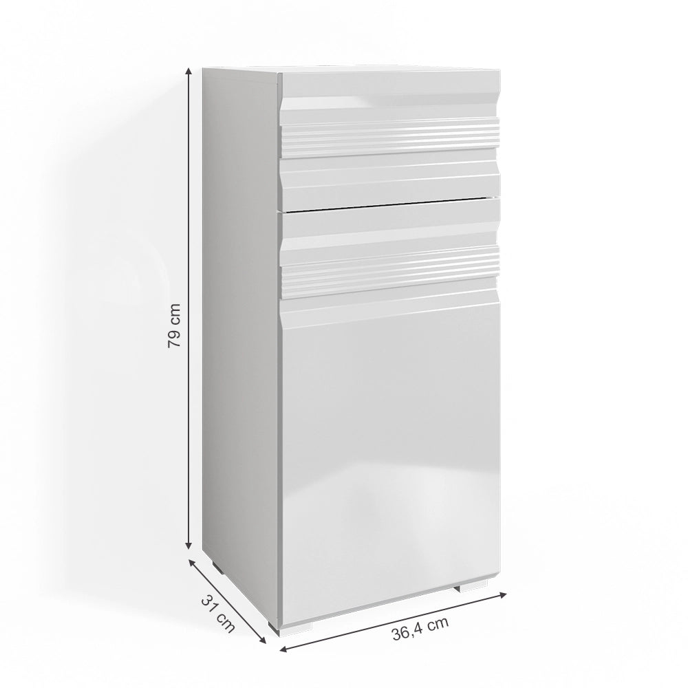 Vicco Mobiletto bagno Bianco 36.4 x 79 cm