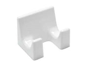 Attaccapanni 2 posti in plastica bianco - cm.8x5x6h. blister pz.1 2 blister Eliplast