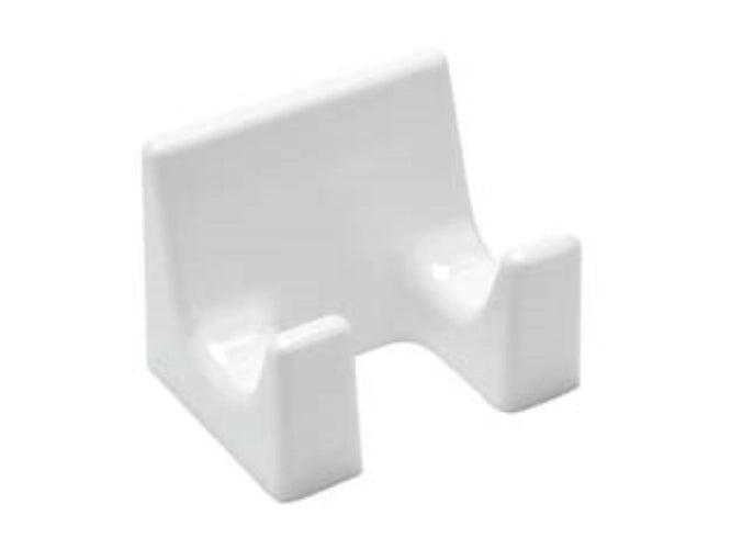 Attaccapanni 2 posti in plastica bianco - cm.8x5x6h. blister pz.1 2 blister Eliplast