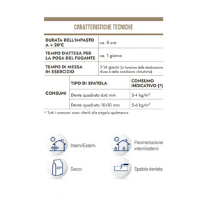 Ap 71 tech adesivo monocomponente bianco grigio pavimenti rivestimenti 25 kg *** colore- grigio, confezione 1
