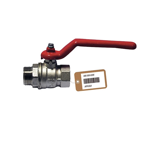 VALVOLA A SFERA MF  CON LEVA F-BRICO- 1  DN 25  PN  40- FAIDF- pezzi 1