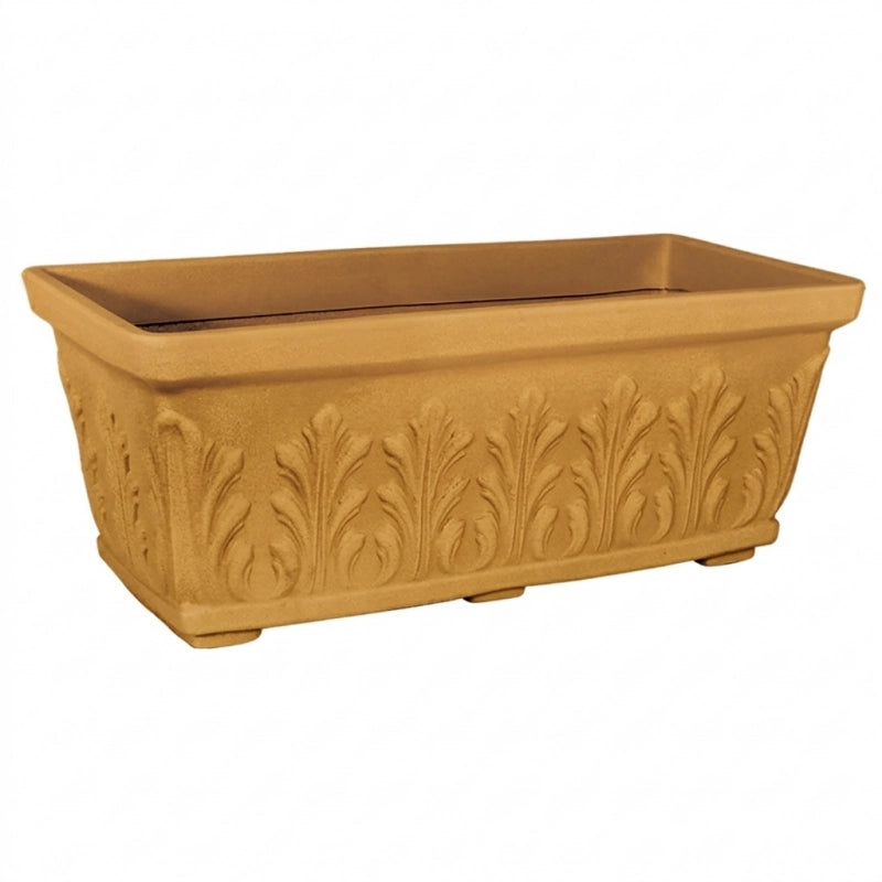 Vaso Fioriera decorativa classica tradizionale 60x30 H26 in polimero resistente impruneta per piante per giardini e terrazze - Made in Italy - Monacis