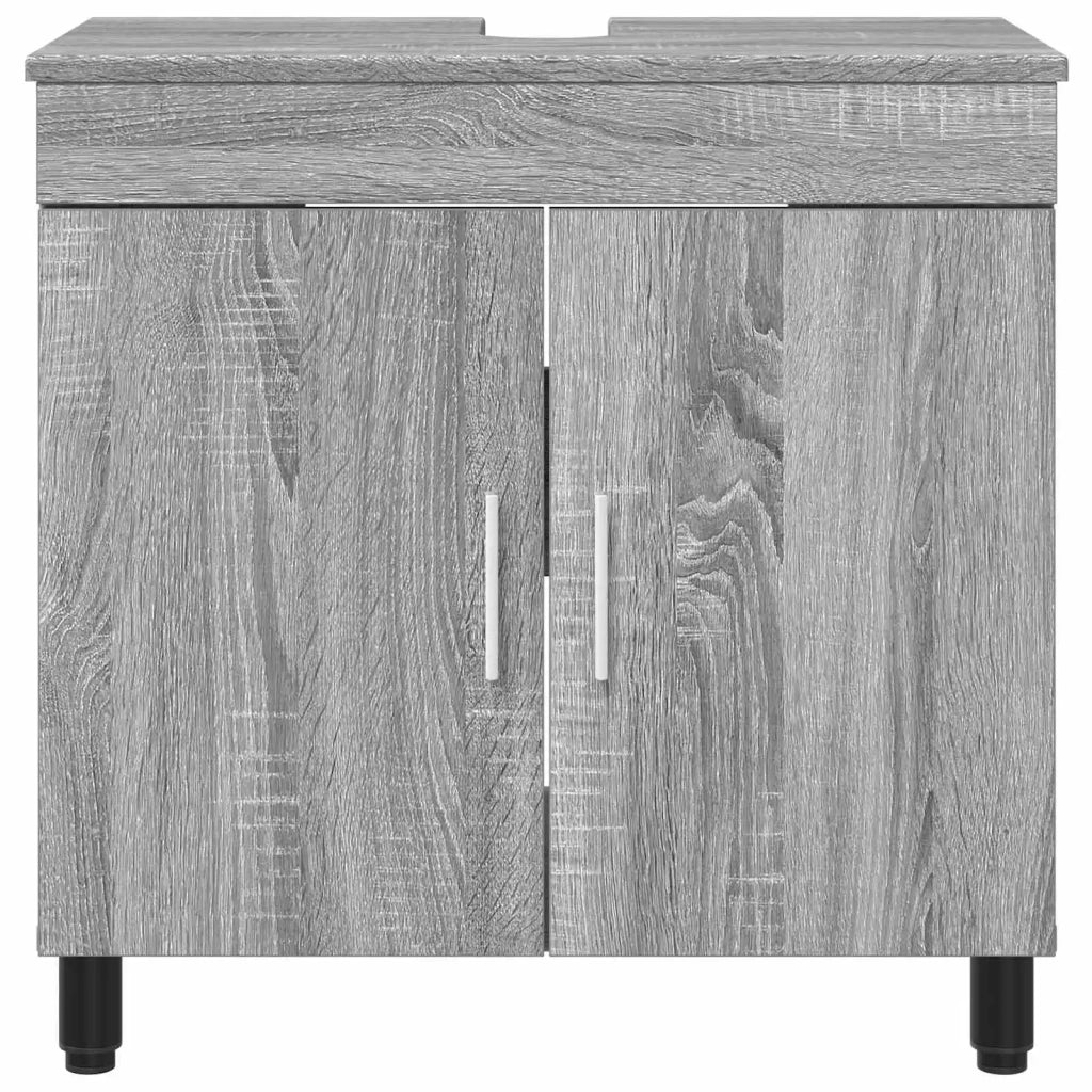 Mobiletto da bagno Sonoma grigio 60 x 35 x 60 cm 889401
