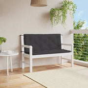 Cuscino per Panca Nero 120x(50+50)x7 cm in Tessuto Oxford 315011