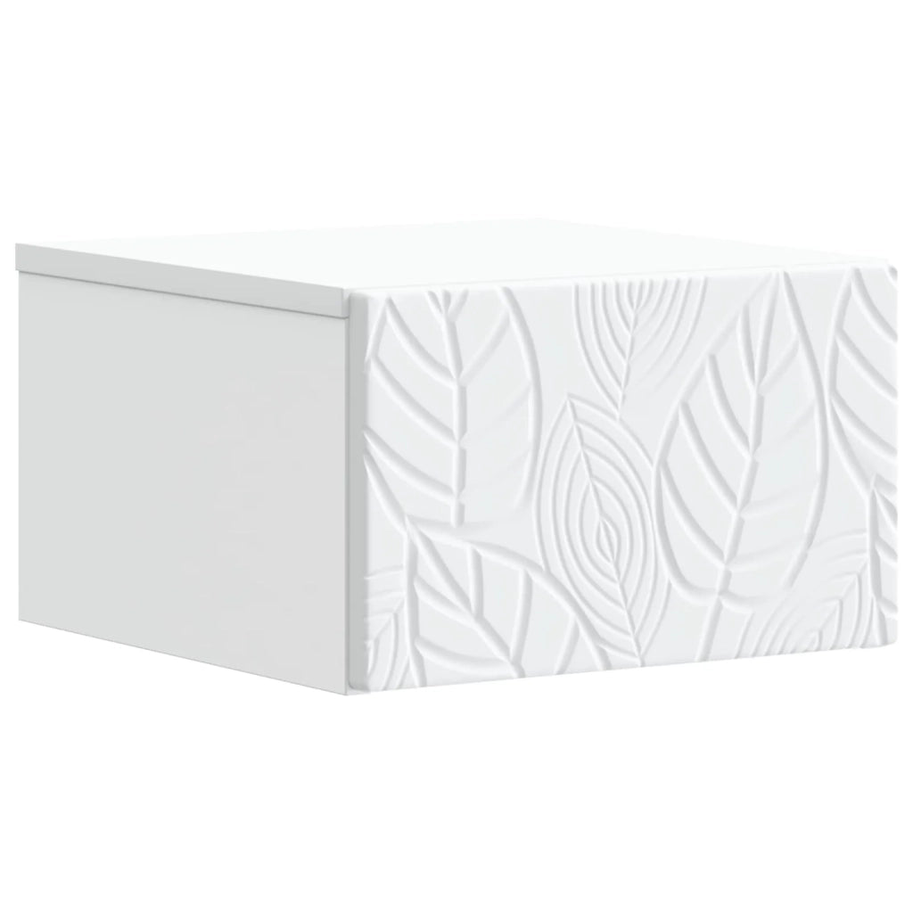 Mobiletto da notte a muro Bianco 49 x 34,5 x 20 cm 898785