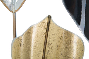 Pannello Lex 120x2,5x78,5 cm in Ferro Oro e Argento e Nero