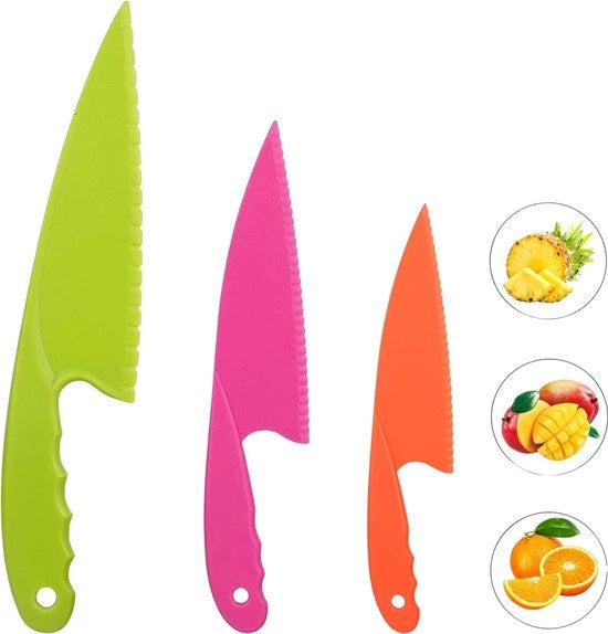 Set di cucito per bambini - Posate per bambini - Cucito per bambini colorato - Adatto ai bambini - Plastica