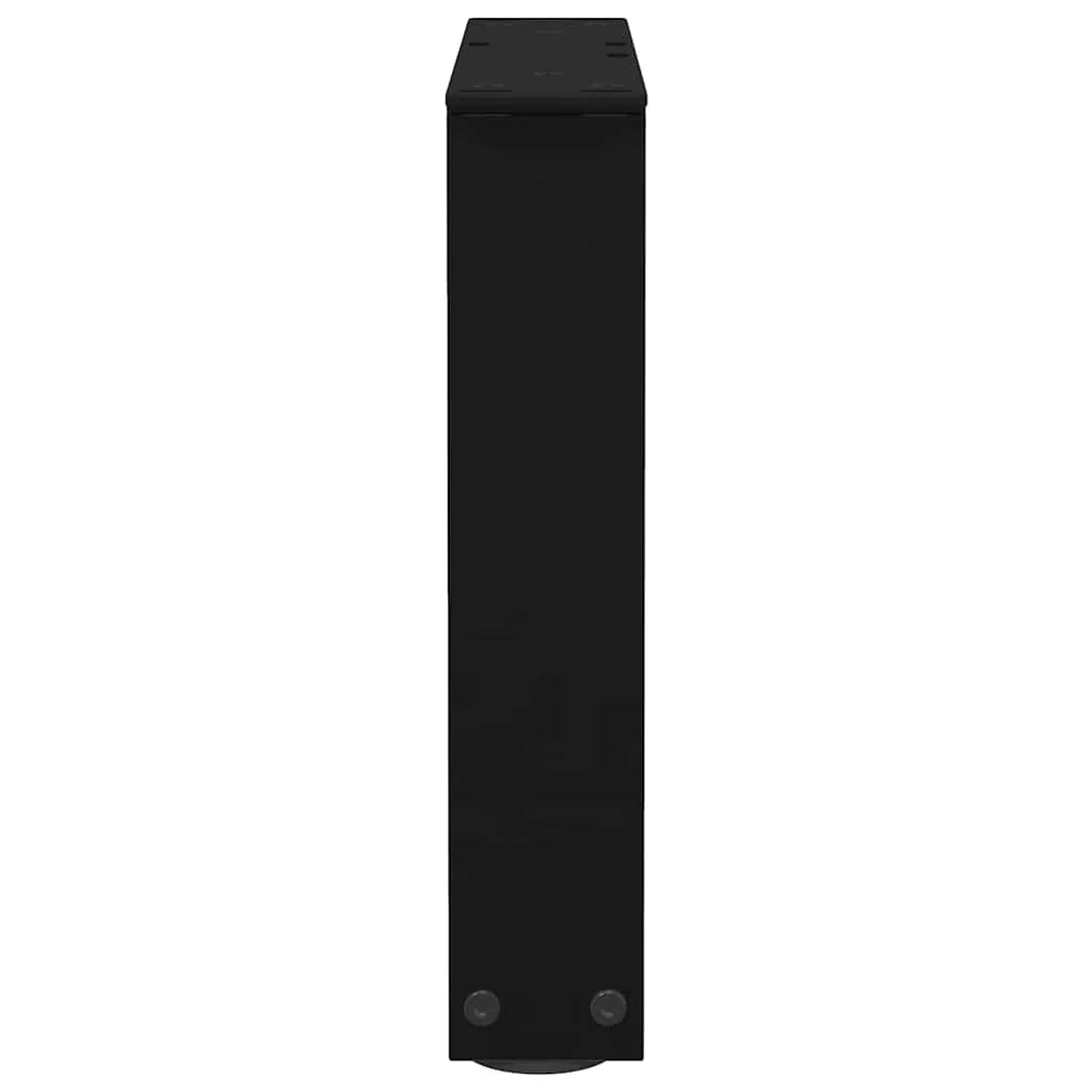 Set di 2 gambe regolabili per tavolino da caffè 30 x 31 cm design moderno con piedini per la stabilità acciaio nero 02_0056888