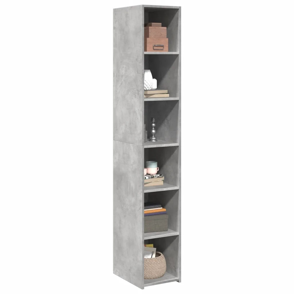 Credenza Grigio Cemento 30x41x185 cm in Legno Multistrato 846414