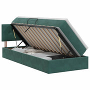 Letto con Contenitore Verde Scuro 90 x 190 cm Velluto 3458778