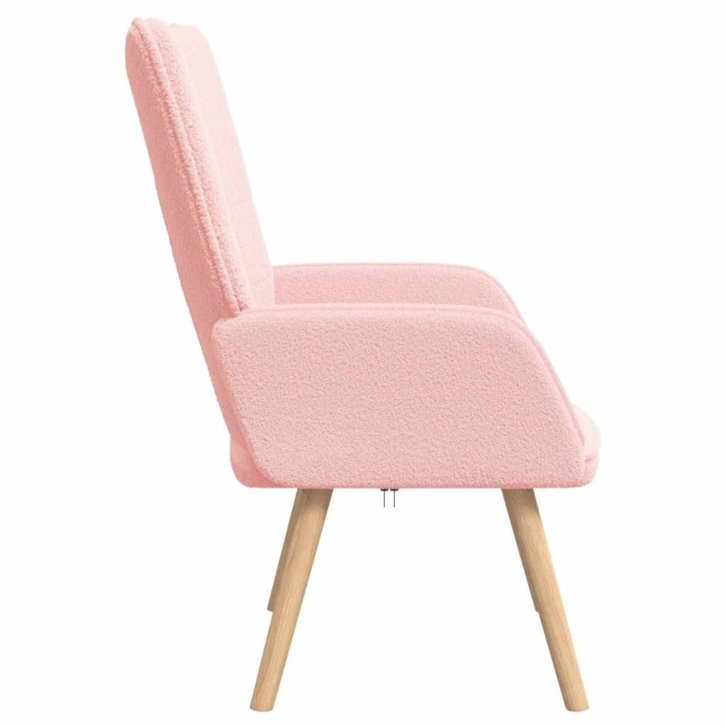 Divano Sedia-Poltrona Rosa 62 x 67 x 95,5 cm Tessuto Sherpa