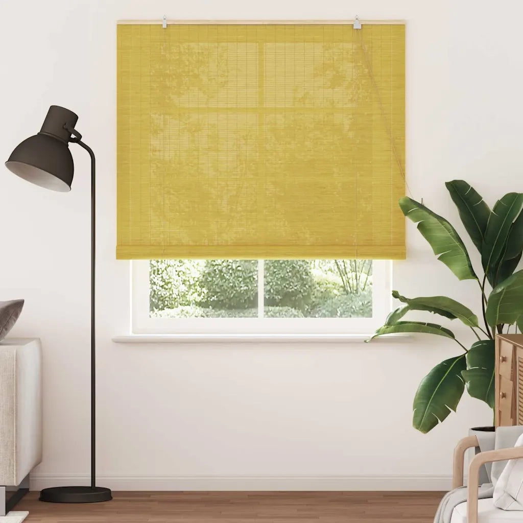 vidaXL Tende e Tapparelle per Finestre con tende Giallo Bambù