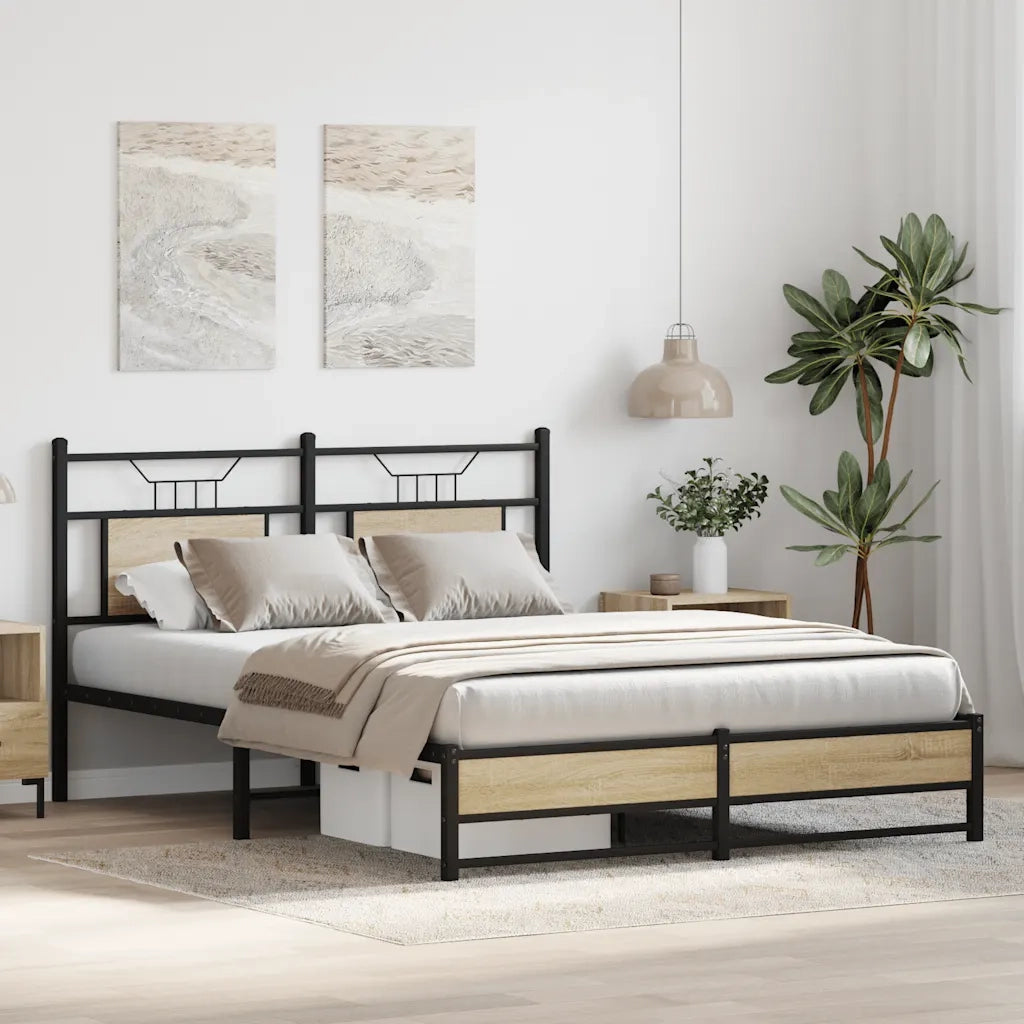 Giroletto senza Materasso Rovere Sonoma 137x190cm in Truciolato 4106961