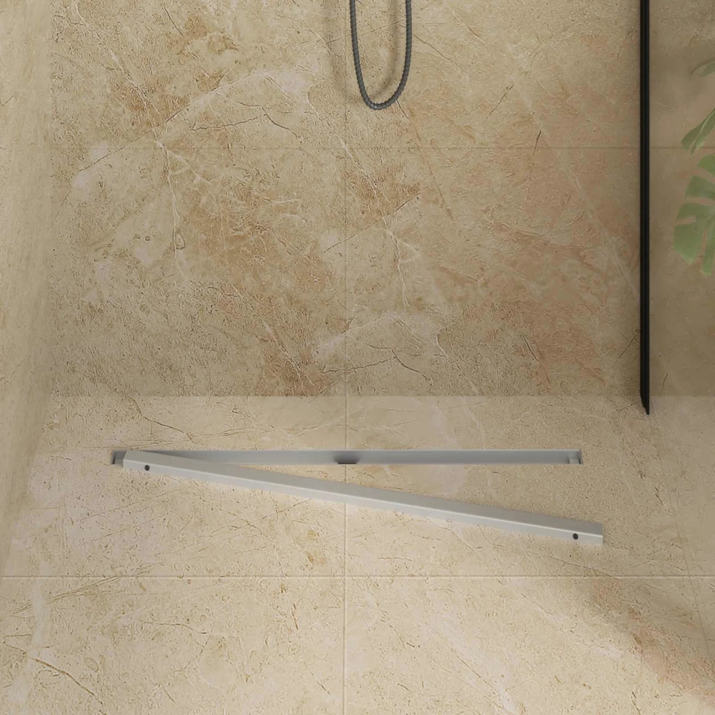 Scolascale per doccia a 360¡ã con modello slim Argento 80 cm CFW2461977