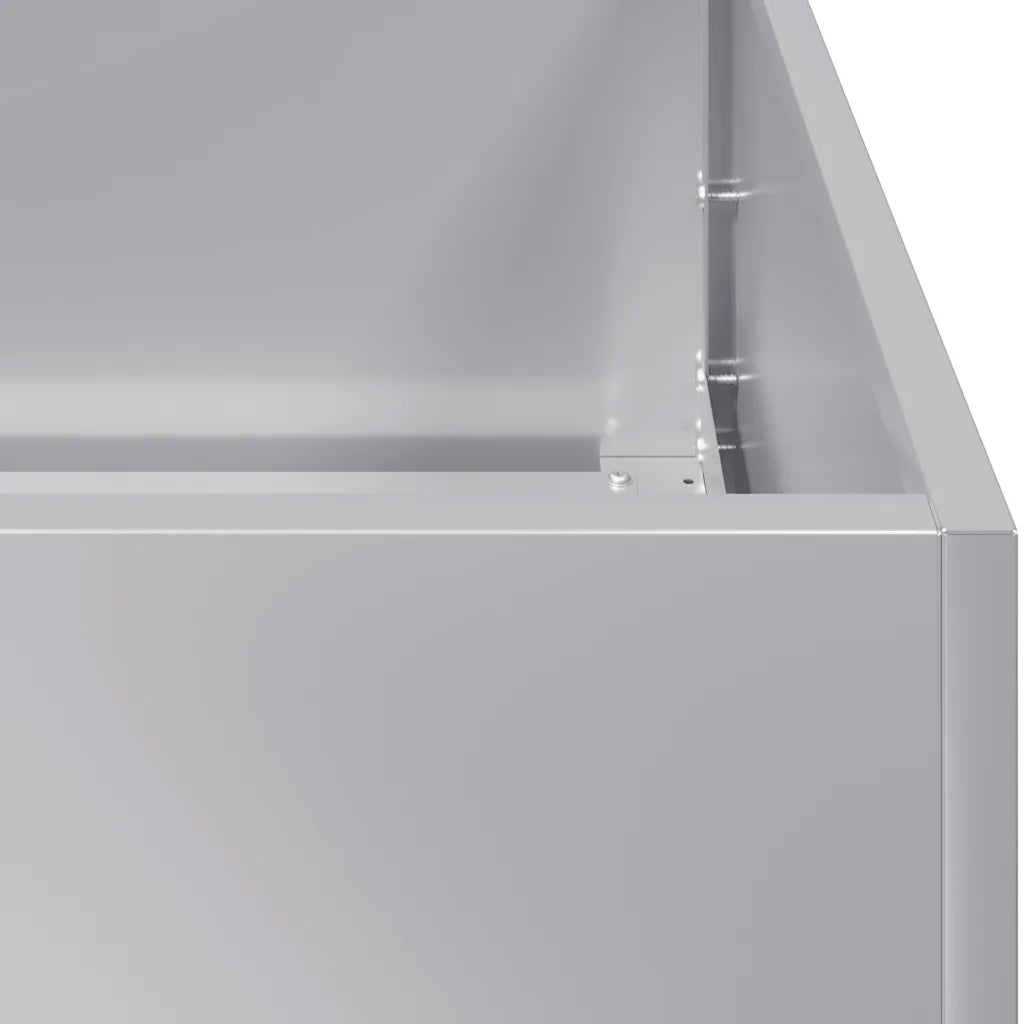 Fioriera 120x80x40 cm in Acciaio Zincato 860750