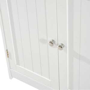 Easycomfort Amardietto Sottolavabo in MDF, Mobiletto Sottolavello Bianco per Bagno Con 2 Ante (60x30x60cm)