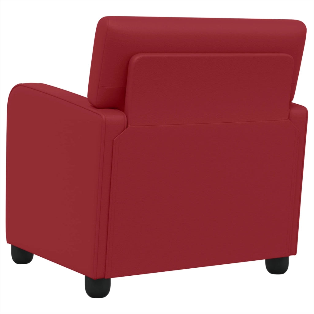 Poltrona Rosso Vino Similpelle 42043430