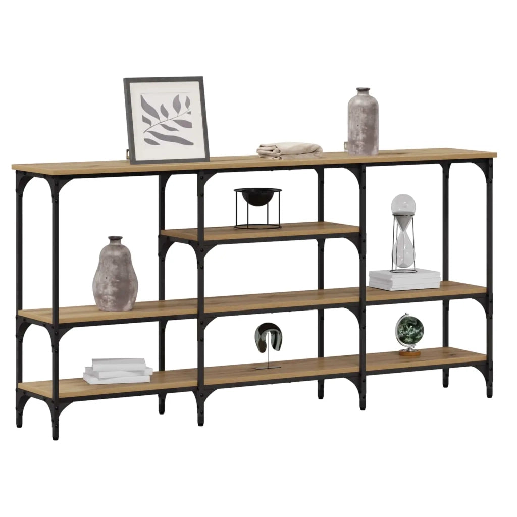 Tavolo consolle rovere artigianale 160 x 29 x 80 cm