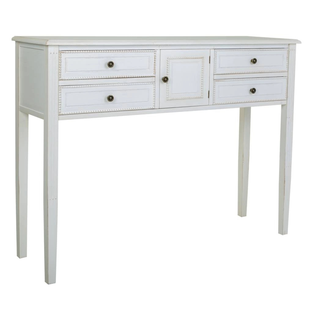 Mobile da ingresso in legno laccato bianco 120x36x92h