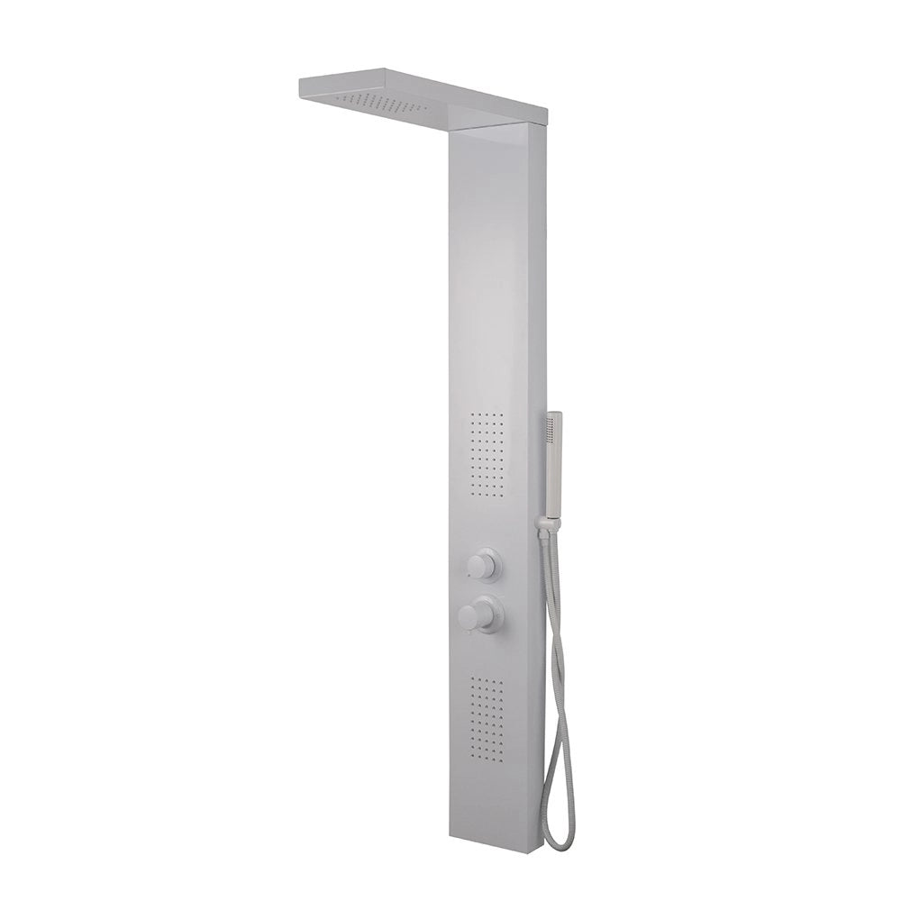 Colonna doccia pannello idromassaggio effetto cascata YH8124 SIDNEY - Bianco