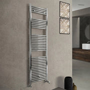 Termoarredo bagno cromo L 60x165 interasse 55 cm